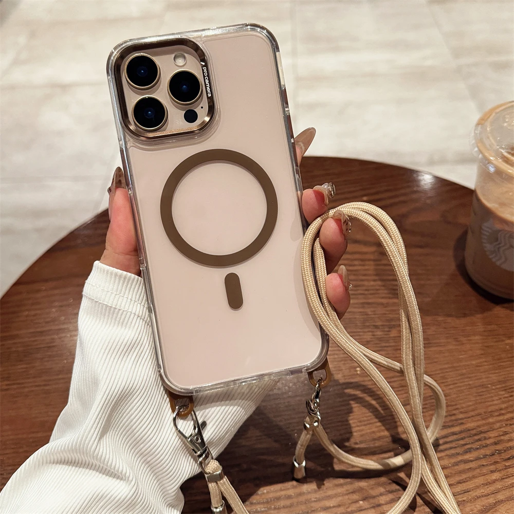 Transparente magnetische Umhängekette für Magsafe-Hülle für iPhone 18 17 15 11 12 13 14 16 Pro Max Plus Anti-Verlust-Hülle – Detail 18