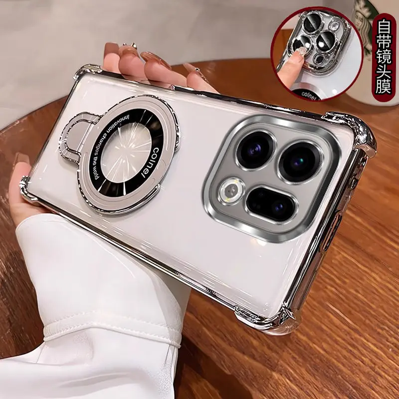 Para OPPO Find X9 Pro Funda nueva moda cuatro esquinas anticaída soporte Invisible Funda ultrafina para OPPO FindX9 Funda a prueba de golpes