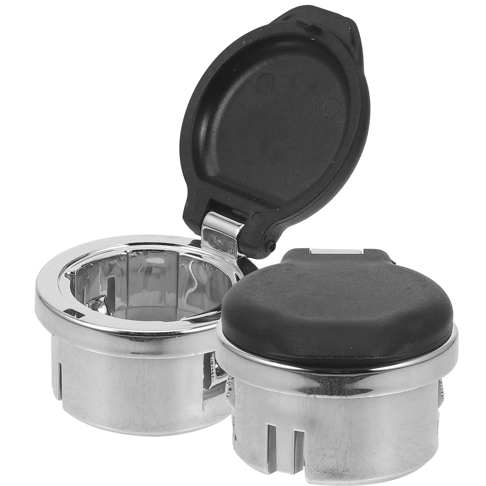 

2pcs Cigarette Cover Car Power Outlet Dust Cap Sturdy Cigarette Lighter Cover Replacement Materials Easy Use Accessories Plastic