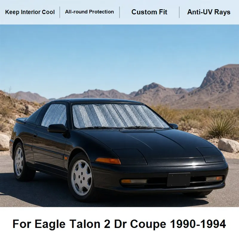 

For Eagle Talon 2 Dr Coupe 1990-1994 Full Set Car Window Sunshades UV Block Privacy Heat Insulated Foldable Car Curtain