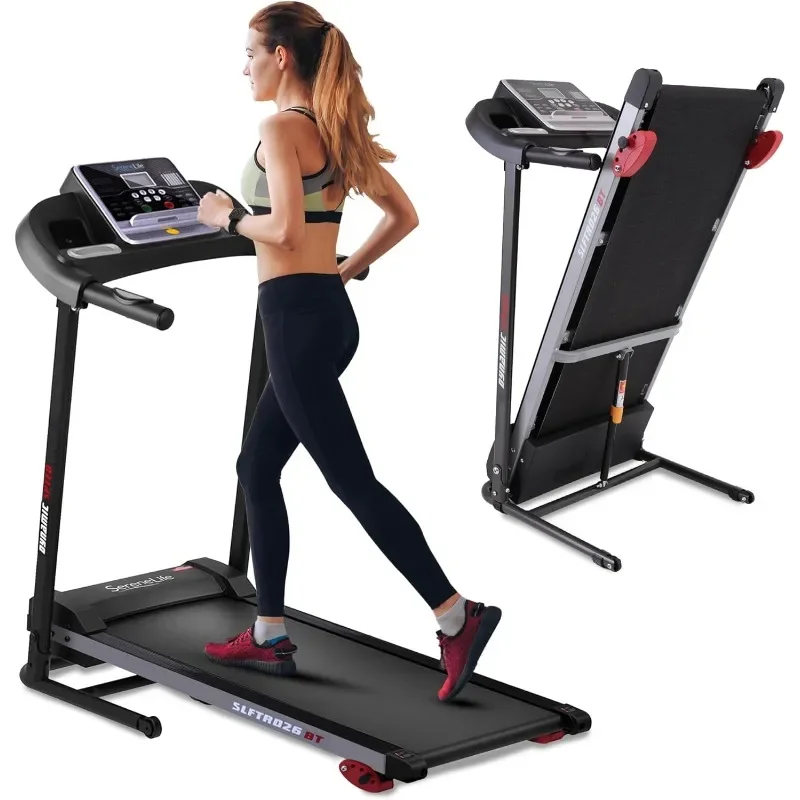 Folding Treadmill Foldable Home Fitness Equipment with LCD for Walking & Running Cardio Exercise Machine Preset