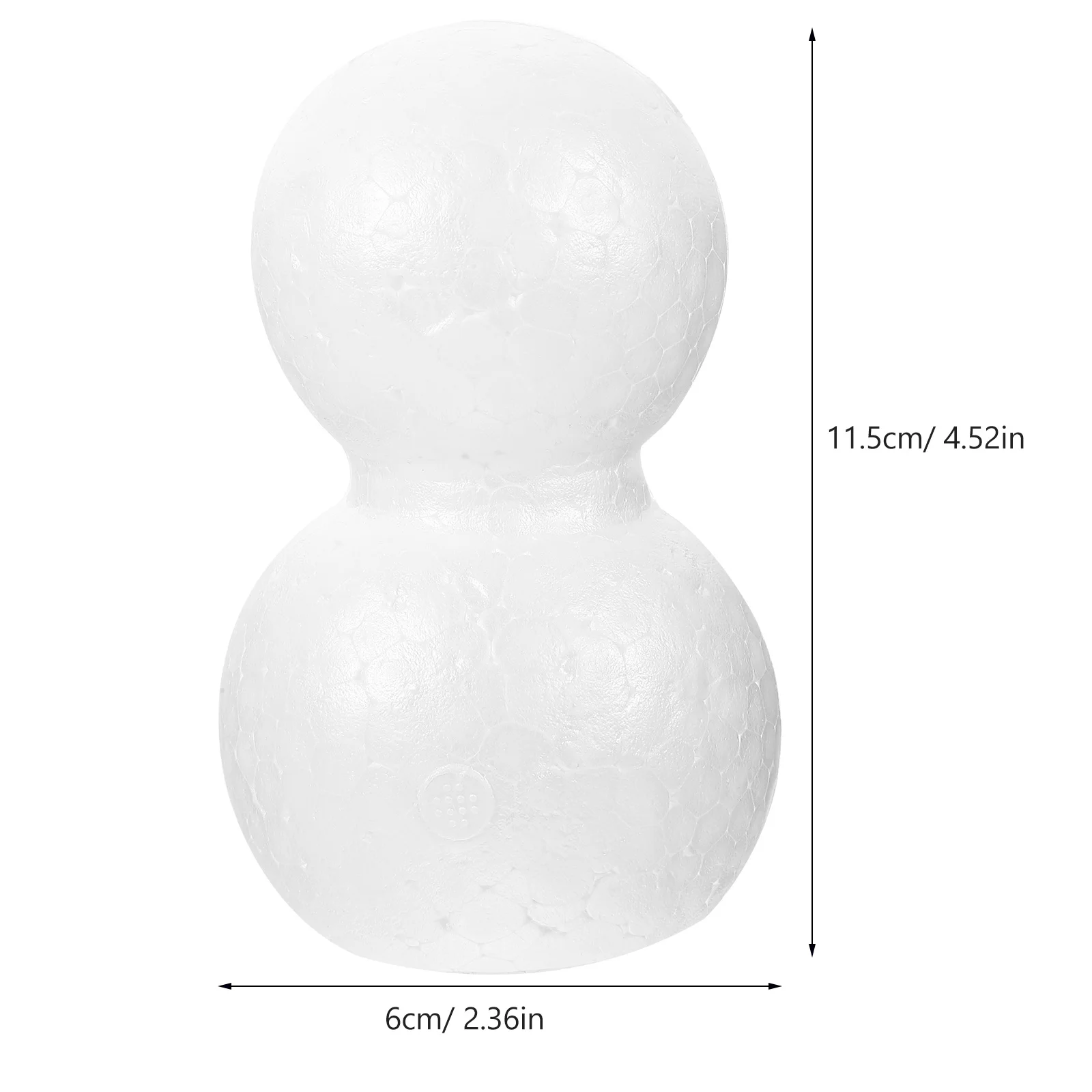 10PCS Foam Snowman Models Funny Festival Snowman Shape Crafts Children DIY Material