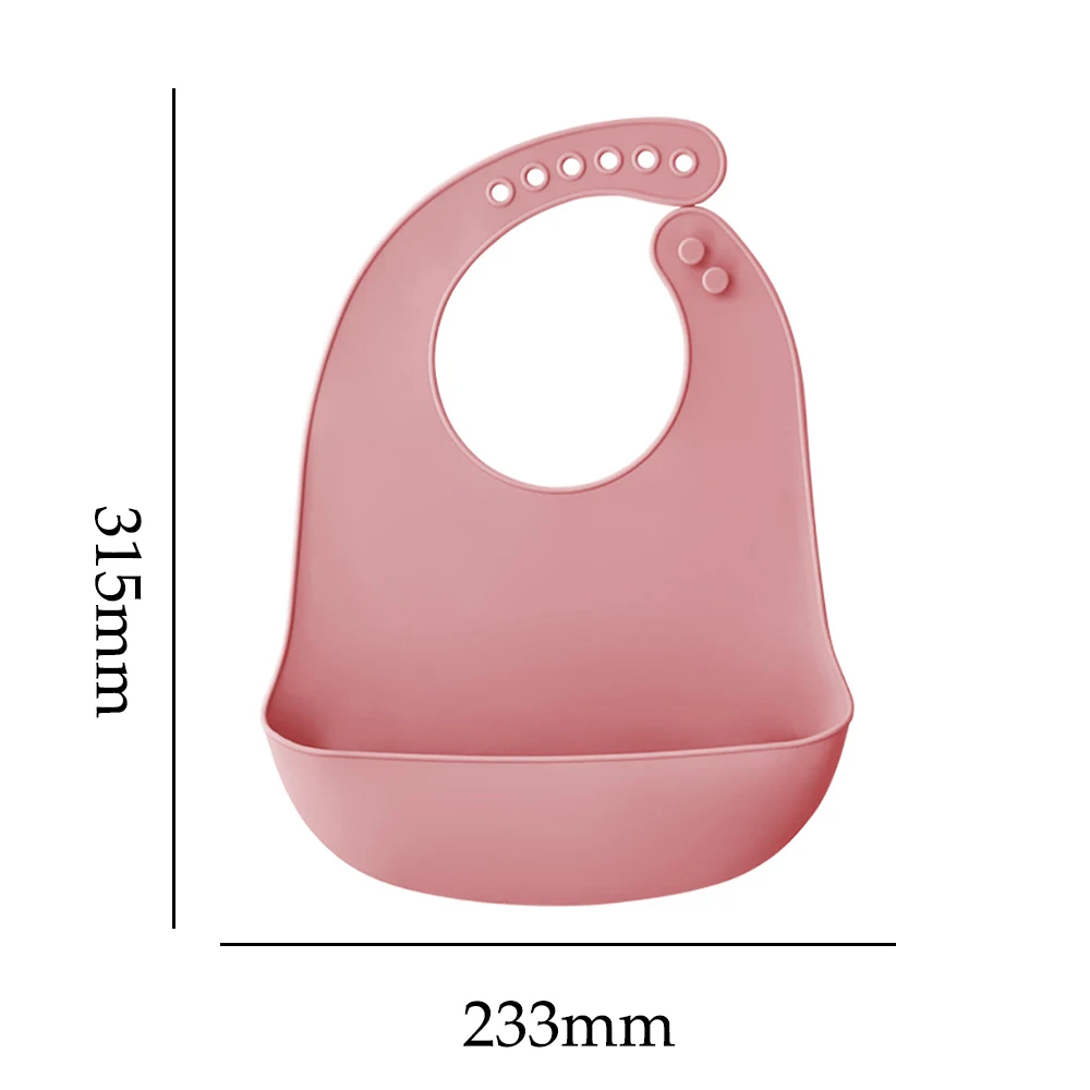 1PCS Fashionable waterproof and soft baby silicone bib with adjustable newborn cover cloth for feeding infants