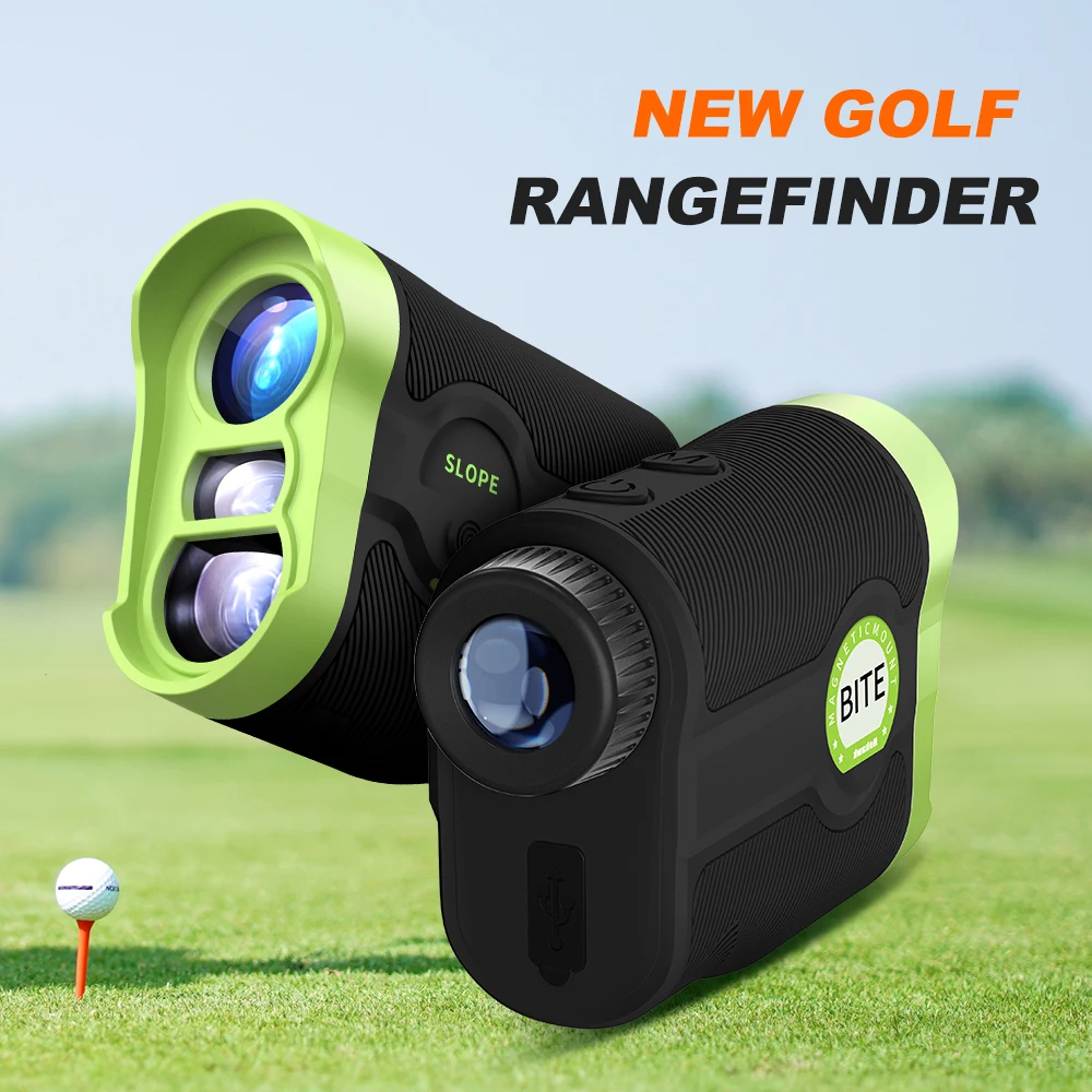 Nohawk New Golf Rangefinder with Slope Switch Range Finder Golfing with Magnetic High Precision Flag Lock Vibration Fast Focus 