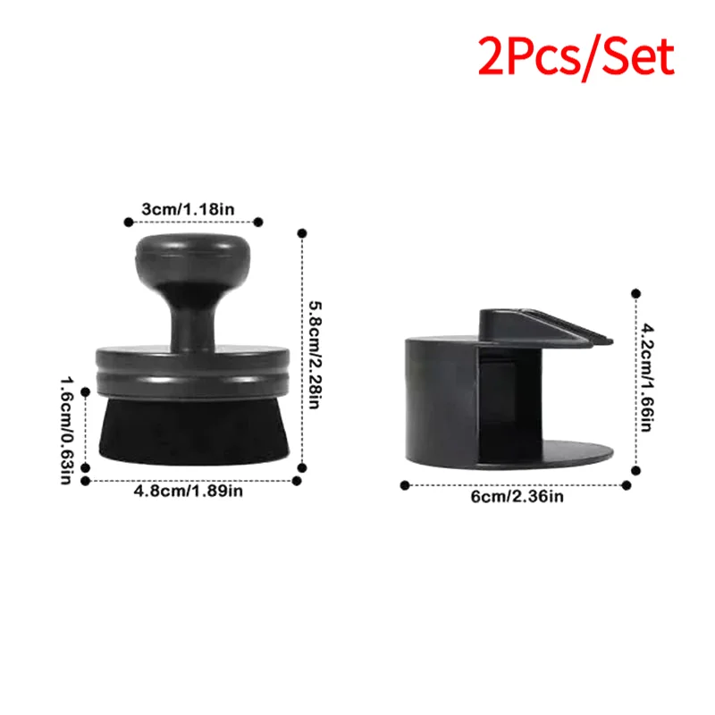 1Set Shine Applicator Vegan Tire Shine With Stand For Auto Detailing Cleaning Service Dust Removal Brushes Car Cleaning Brush