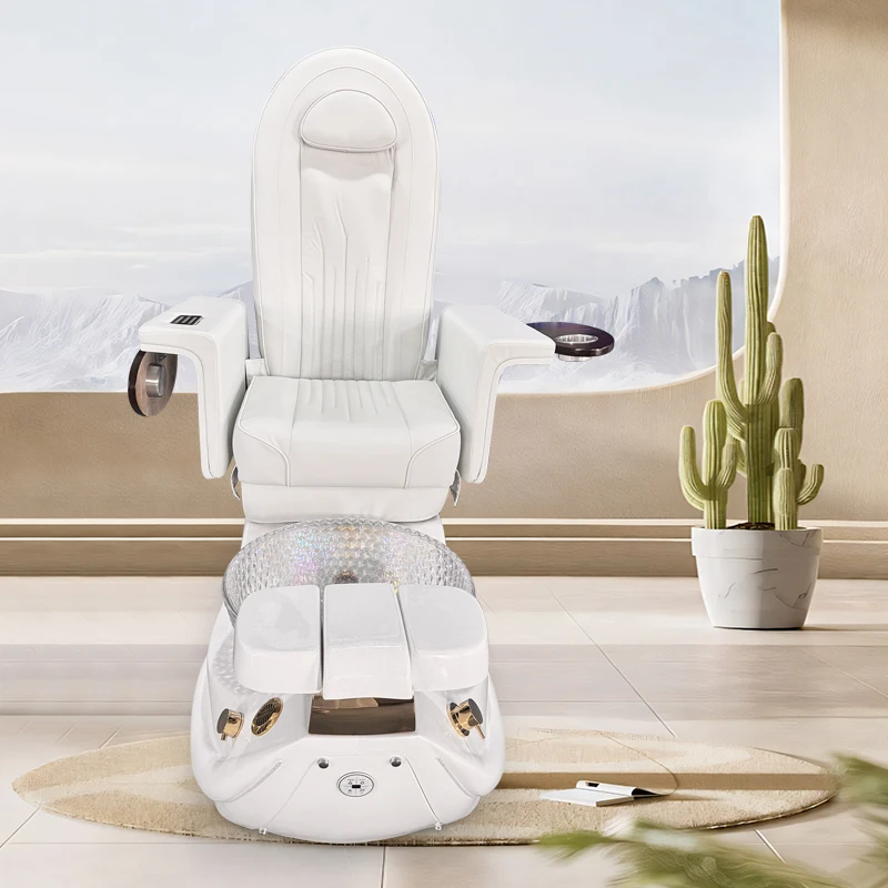Customizable logo body massage manicure European electric nail salon foot spa pedicure chair modern style beauty shop
