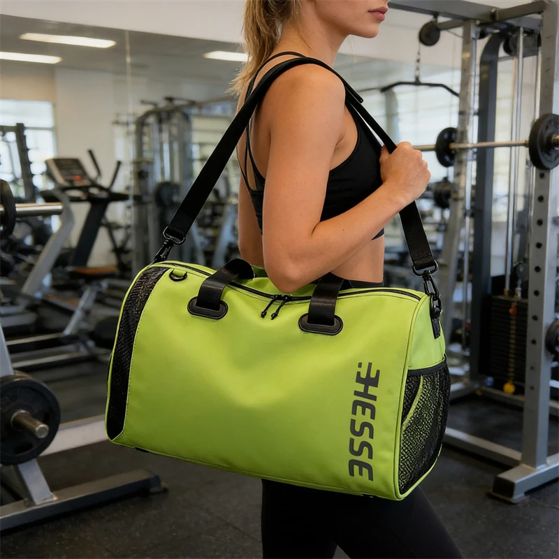 Women's Gym Shoulder Bag Short Distance Travel Bag Large Capacity for Women Hand Luggage Bag Dry Wet Separation Sports Bags