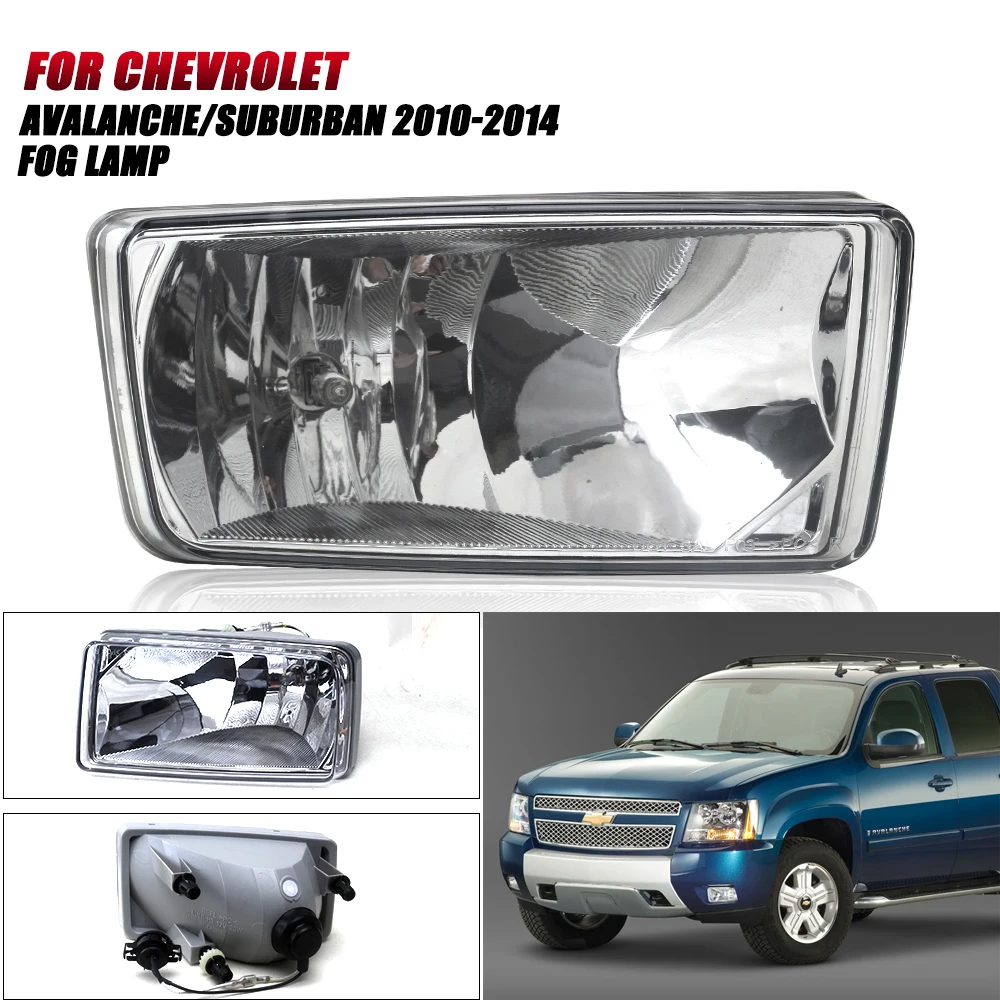 

Front Bumper Fog Lamp Upgrade FOR Chevrolet Avalanche SUBURBAN 2010 2011 2012 2013 2014 Version Additional Foglight Set