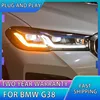BMW G38 용 자동차 스타일링 헤드라이트, BMW G30 LED 2018 2020 헤드라이트, DRL 신호등, 자동차 부품, 자동차 헤드램프 1