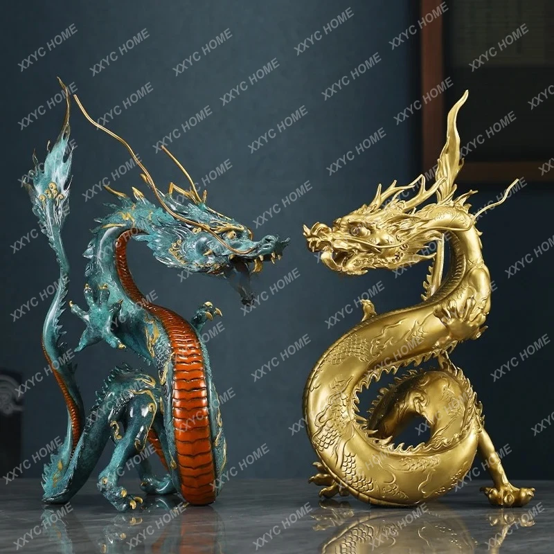 A Business Xinglong Water Absorption Bronze Bronze Crafts China Dragon Ornament Entrance Company