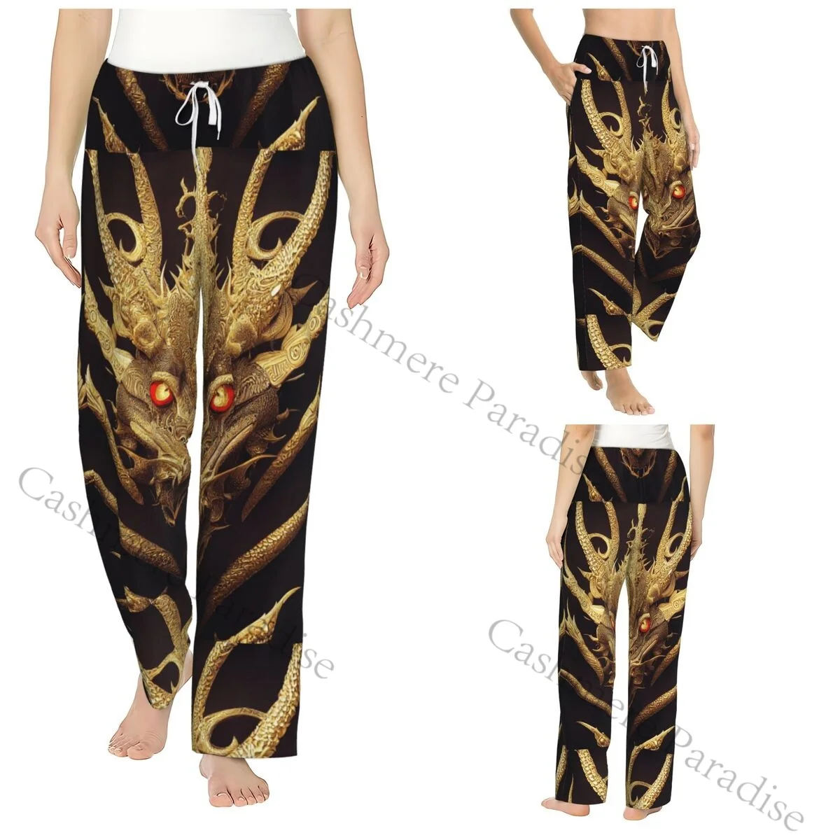 

Dragon Snapback Warm Women Pajama Pants Flannel Sleep Bottoms Soft Fleece Loungewear