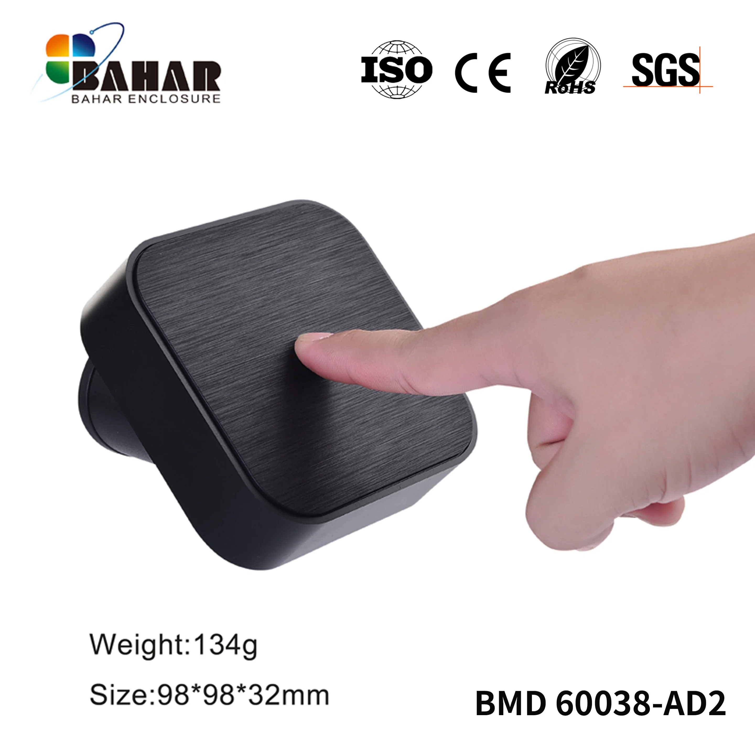 Bahar Enclosure ABS Plastic Housing  Wire Junction Box Instrument Case SIZE 98X98X32MM With Base and Wall Mount BMD 60038-AD