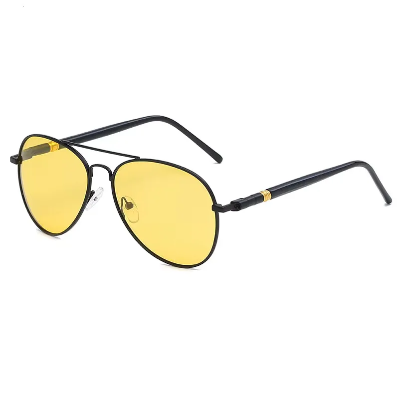 Pilot Night Vision Polarized Sunglasses For Men Women Classic Vintage Fashion Design Driving Fishing Polaroid Yellow Sun Glasses