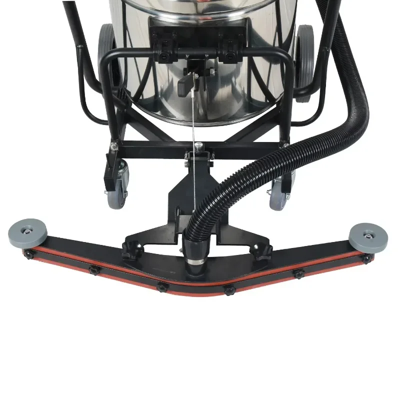 

Strong suction large capacity stainless steel tank wet and dry vacuum cleaner with scraper
