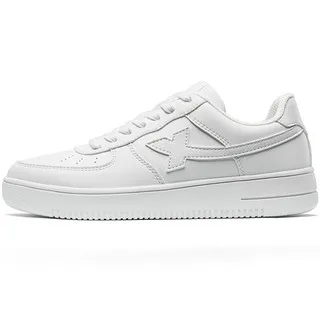 Xtep Women Skateboarding Shoes Female Spring Non-Slip Women\'s Walking Shoes White Black Durability Cozy Sneakers 881218319851