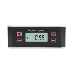 High-precision LCD Magnetic Digital Protractor Inclinometer Level Box Waterproof Angle Meter Finder 0~360 Degree V-Groove