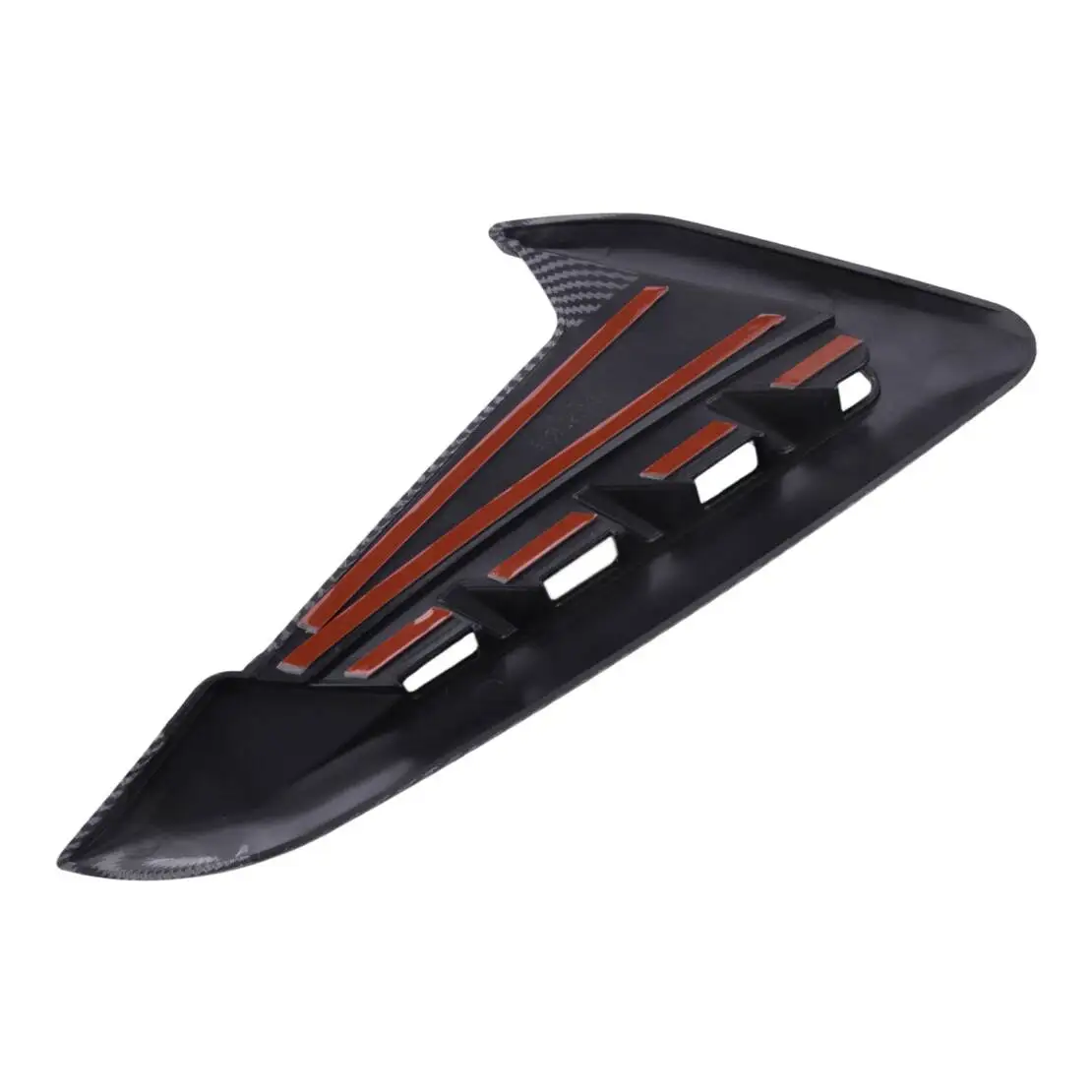 1 زوج ألياف الكربون نمط تدفق الهواء مصبغة الجانب الحاجز تنفيس Canard غطاء الكسوة ABS صالح لسيارات BMW X3 X4 G01 G02 M-Sport 2018-2023 #5