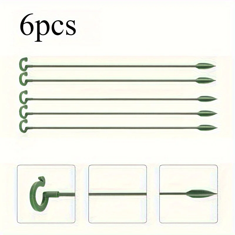 6 قطعة يدعم النبات حامل الفراشات زهرة الأوركيد بوعاء تحديد قضبان قابلة لإعادة الاستخدام حماية الخضروات تحديد أداة البستنة