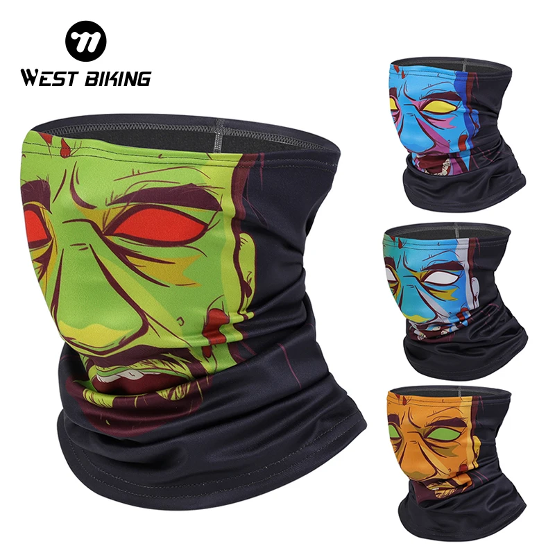 WEST BIKING Brand New 3D Printed Sport Scarf Winter Thermal Neck Gaiter Magic Party Balaclava Men Women Cycling Fishing Headwear