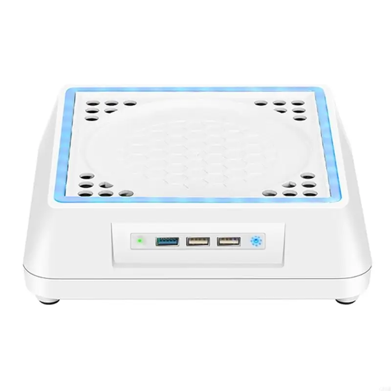 Colorful Breathing Cooling Base Fan Accessory Charger Dock Stand 3 USB Ports Cooler for XB Series X Console - Image 3