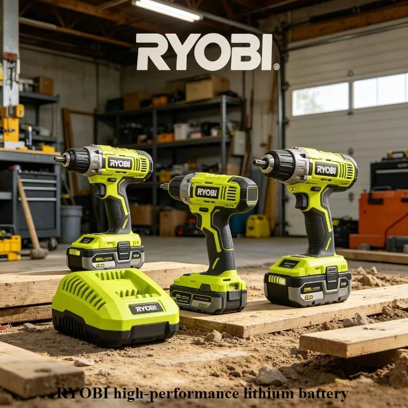 

For RYOBI high-performance lithium battery 18V with no memory effect and low self discharge for all tools P104, P107