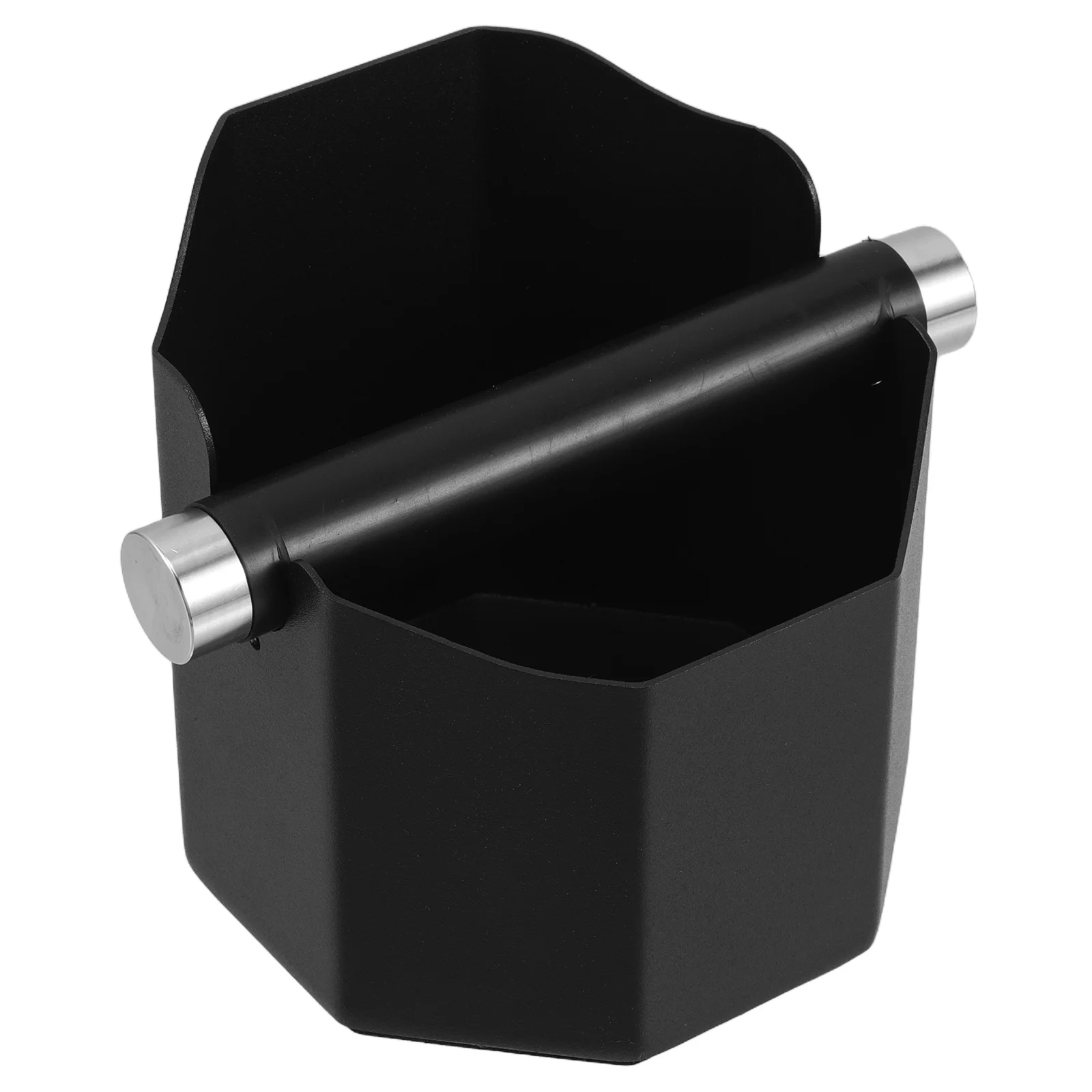 Knock Box Stainless Steel Espresso Grounds Container Compact Coffee Waste Bin For Home Use Easy Clean Round Design Coffee