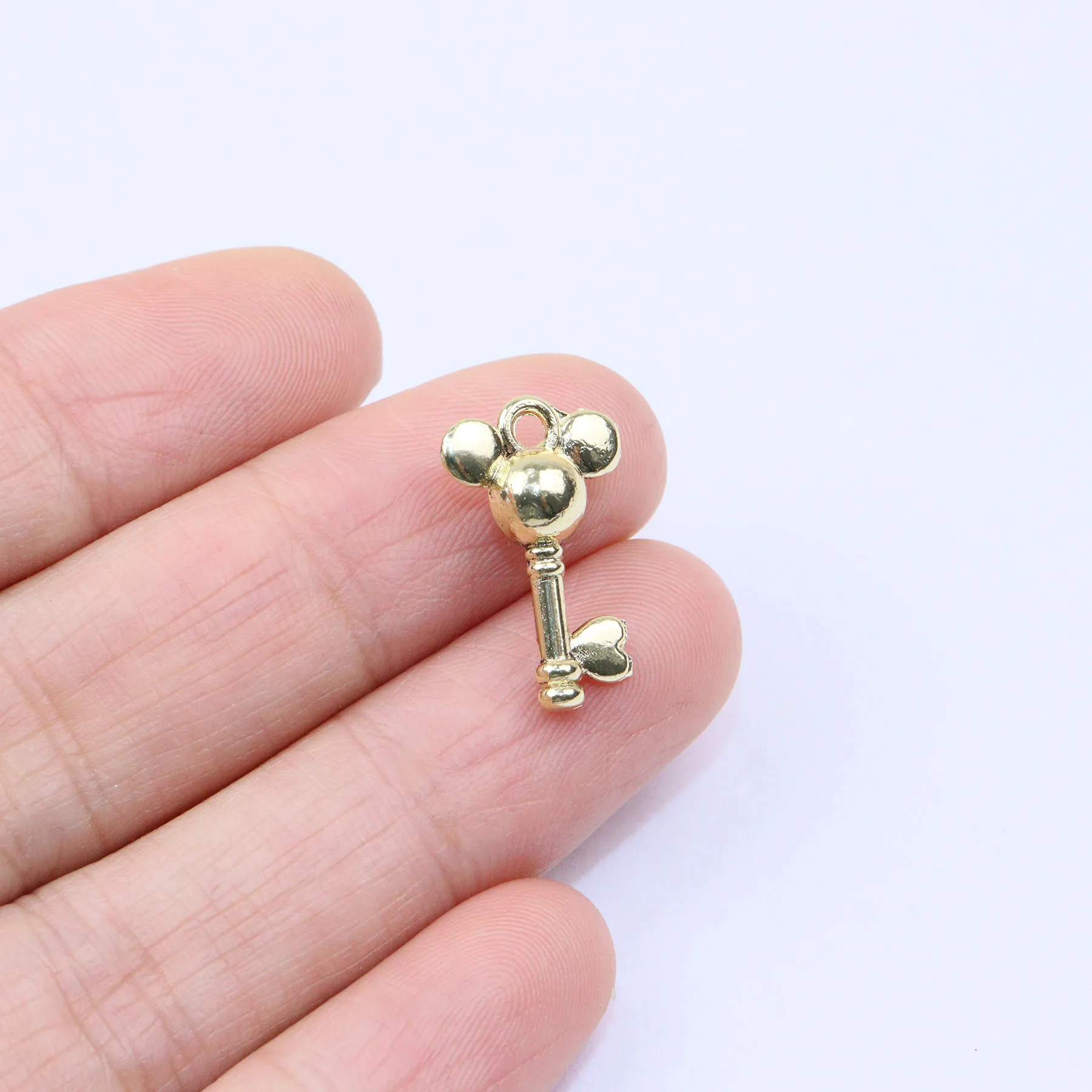 Eruifa 20pcs Pretty Key Zinc Alloy Fashion Jewelry DIY Handmade Charms Pendant Women Girl Necklace, Earring Bracelet 2 Colors image 4