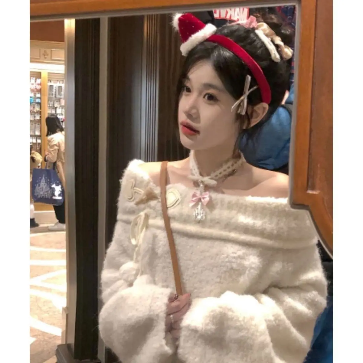 

Свитера Джемперы Пуловеры Женские трикотажные изделия для подростков с рукавами E-Girl Style Street Urban Y2K Модные модные знаменитости Зима Молодежные теплые