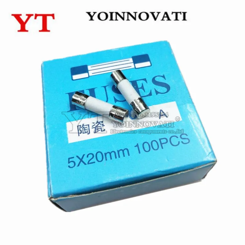 100pcs Ceramic  5*20   0.5A 1A 1.5A 2A 2.5A 3A 3.15A 4A 5A 6A 6.3A 7A 8A 10A 15A 20A 30A 250V 5*20mm
