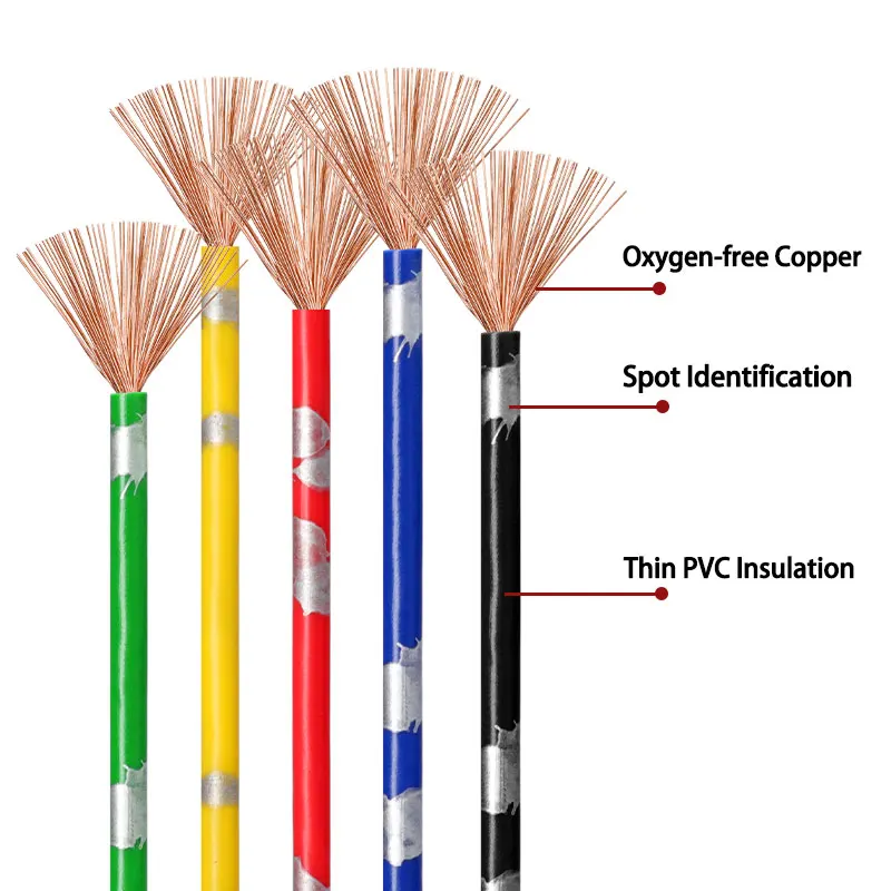 3/5M AVSS Pure Copper Car Wire 22 20 18 16 14 13AWG PVC Insulation OFC Pure Copper Speaker Audio Cable DIY Automotive Wires