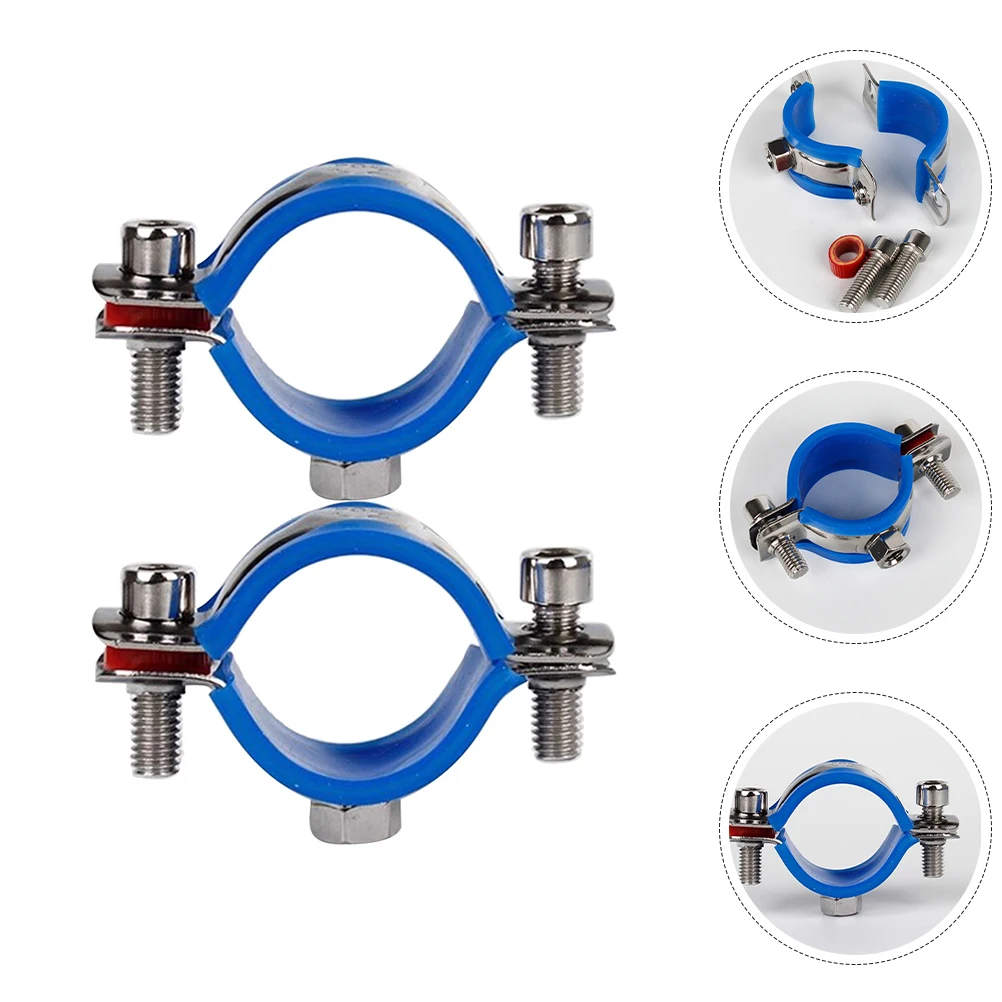 

2Pcs Office Chair Saver Stopper Reliable Anti-Sinking Clamp for Chair Height Adjustment Sturdy Tube Clamp Bracket Repair Kit