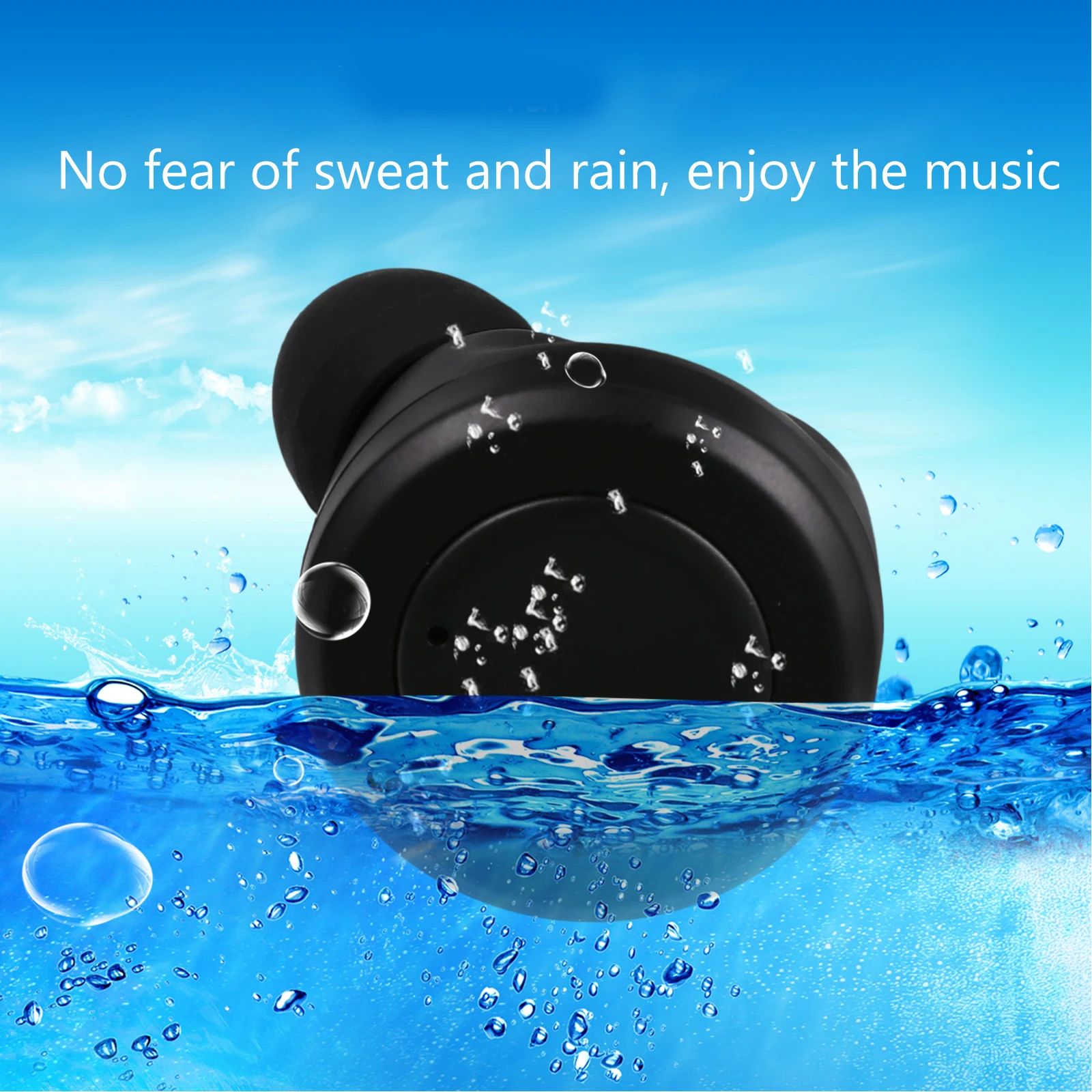 

Headphones Mini Invisible Earbuds Light Weight Portable Sports Wireless Outdoor Use Storage Convenience Easy