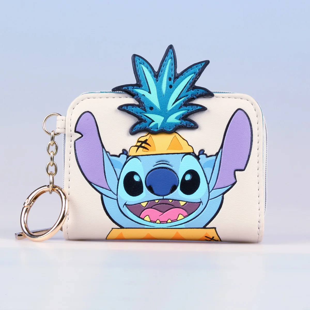 

Кошелек Disney Stitch 3D на молнии, модный, персонализированный, с окошком для карт и ID - импортный, новый