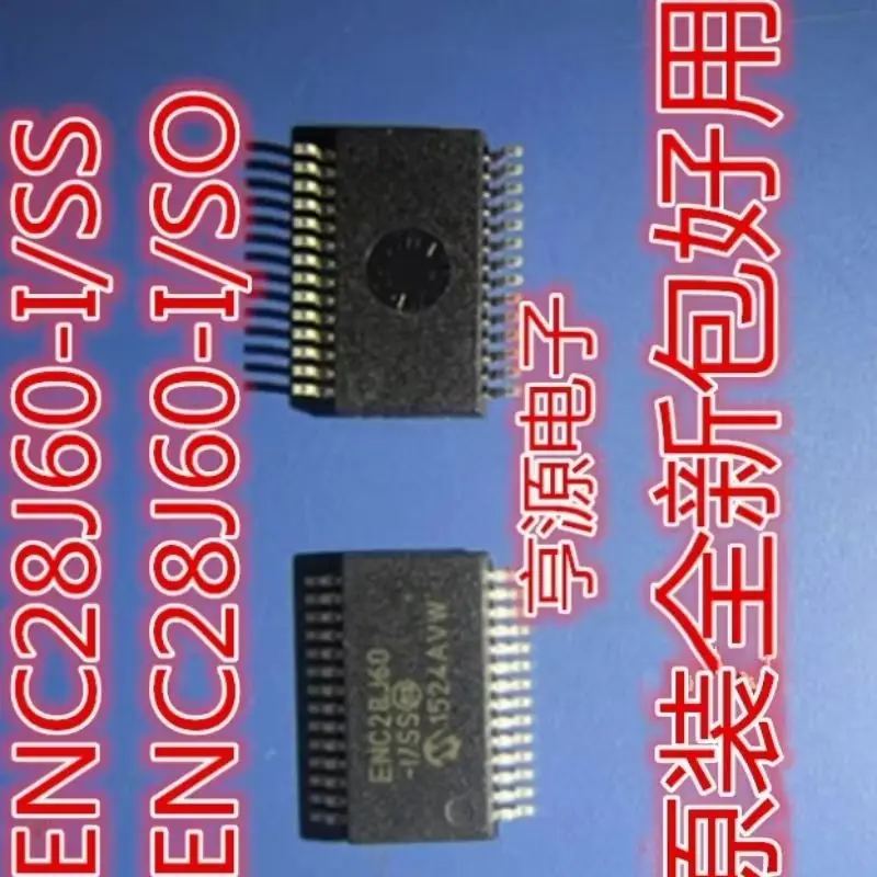 1pcs/lot ENC28J60-I/SS ENC28J60 SPI Interface Ethernet controller chip package ENC28J60/SS SSOP-28 In Stock Can order