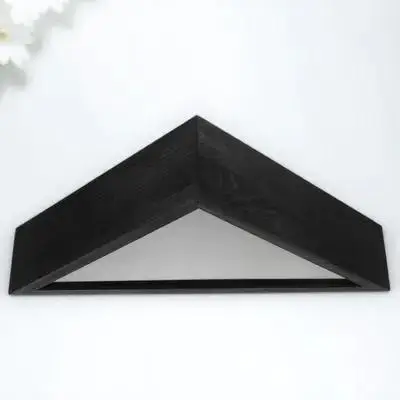 

Triangle Wood Flag Case Protective Cover Included Perfect for Country Style Decor and Long Lasting Use Triangle Flag Holder