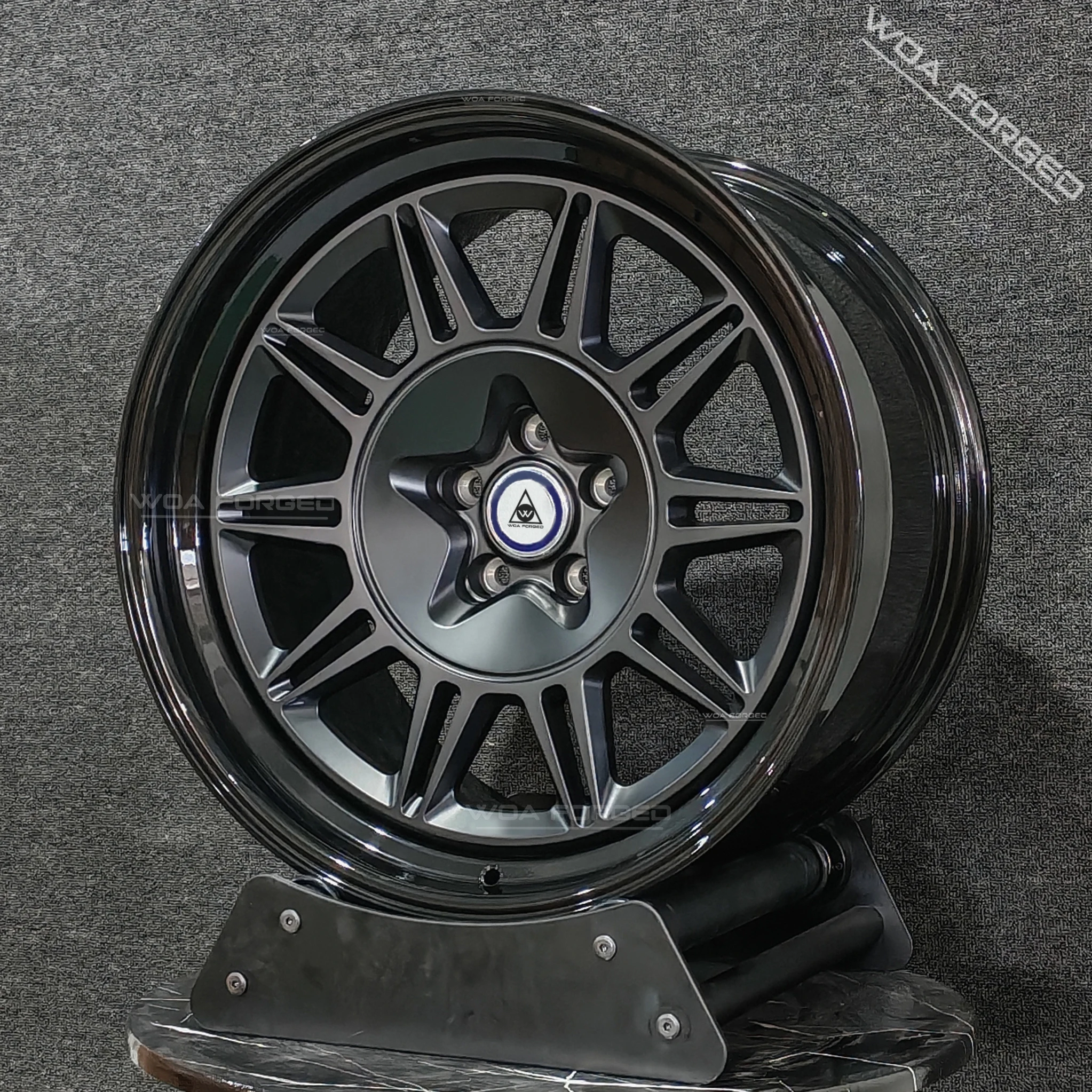 

Factory Hot Sale 2 Pieces Forged Wheels19 20 21inches Deep Dish Concave T6061 Alloy 5x120 5x127 Multi-spoke Wheels for 911GT3