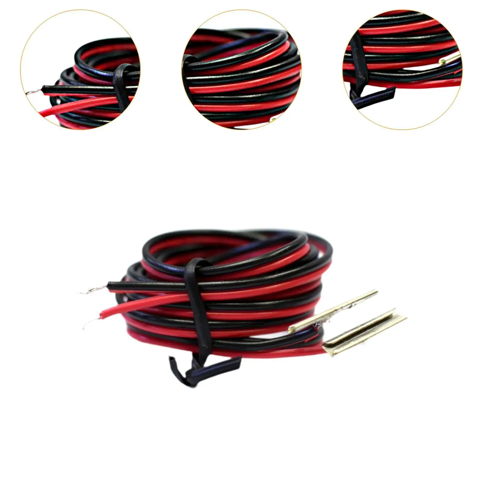2x HO Gauge Rail Joiners Track Joint DIY Accessory Pre Wired Power feed Joiner for 1:87 Railroad Model Trains Scene Layout