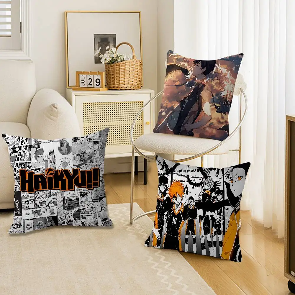 H-Haikyuu Lucky Dragon pillow cover sofa cushion cover home room decoration children gift
