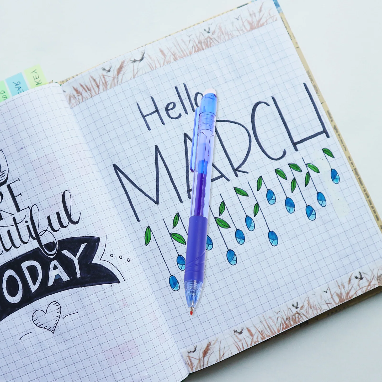 

10 Pcs Temperature-controlled Erasable Pen Pens Black Ink Refills Colored Cute Writing for Set
