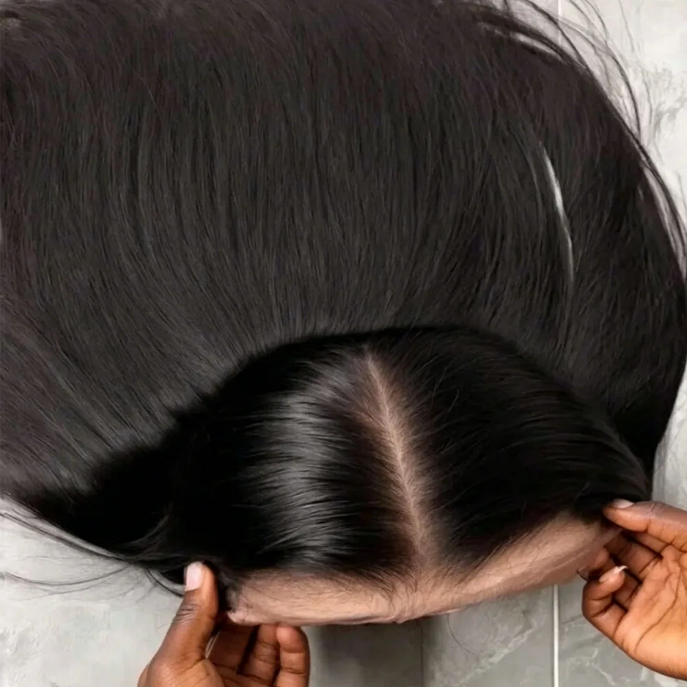 

34 Inch 5x5 Wear And Go Glueless Wig 13x4 13x6 Lace Front Wigs Human Hair Pre Plucked Straight HD Lace Front Wigs Brazilian Virgin Human Hair 250 Density With Baby Hair Straight Glueless Wigs Human Hair For Women