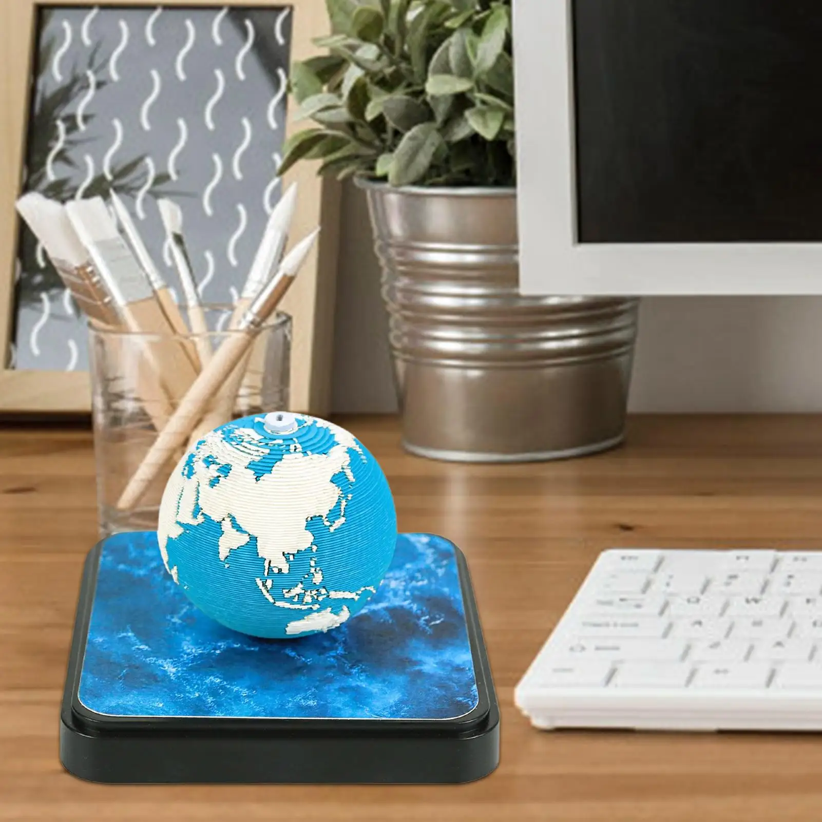 3D Desk Calendar Paper 3D Calendar Note Pad 2026 Paper Sculpture Tear off Memo Pad Stationery Earth Theme for Boys Students Kids