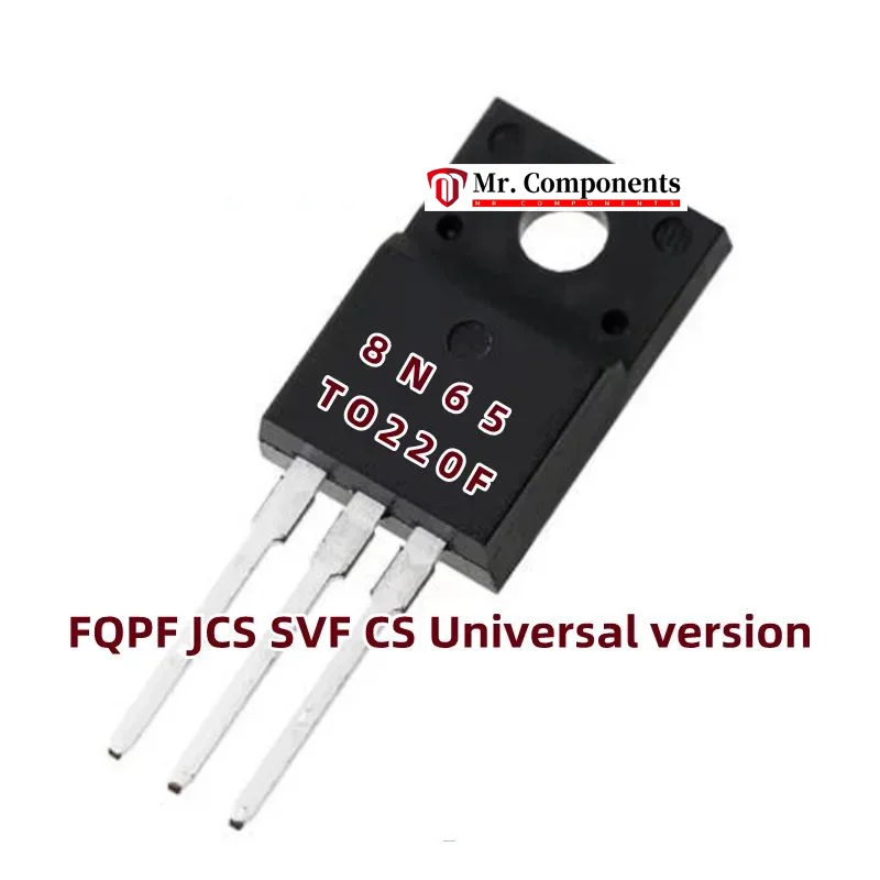 5PCS FQFP SVF CS JCS 7N60 7N65 7N80 8N60 8N65 TO-220F 600V-700V 7A 8A N-Channel MOSFET Universal version In stock