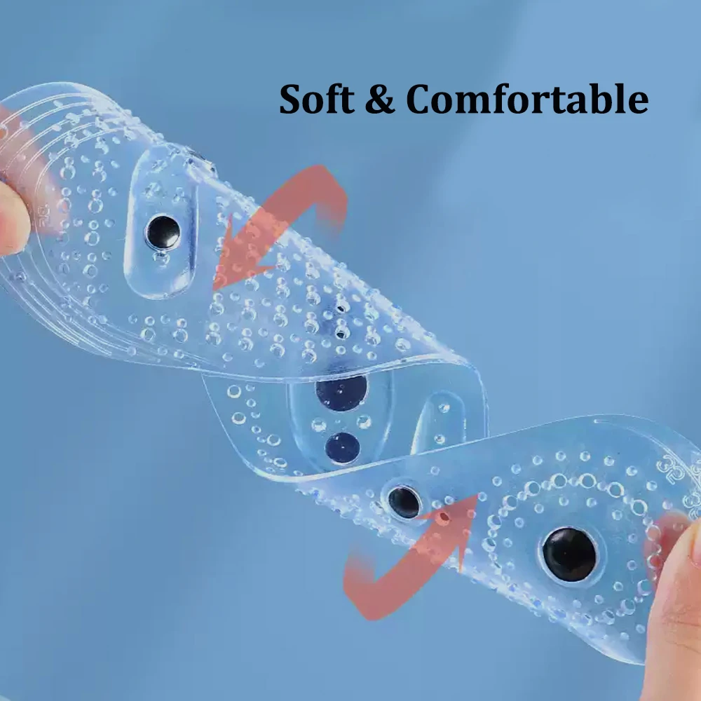 Magnetic Acupressure Insoles for Shoes Men Women Silicone Gel Massage Shoe Pad Pain Relief Slimming Weight Loss Foot Care Pads
