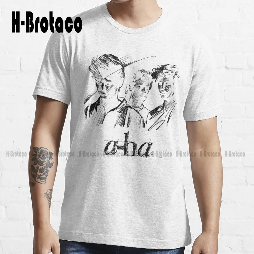 Disguised In The Void Of Space A Ha Hunting High And Low T-Shirt Gym Shirts For Men O-Neck Streetwear Oversized Men Tee Shirts