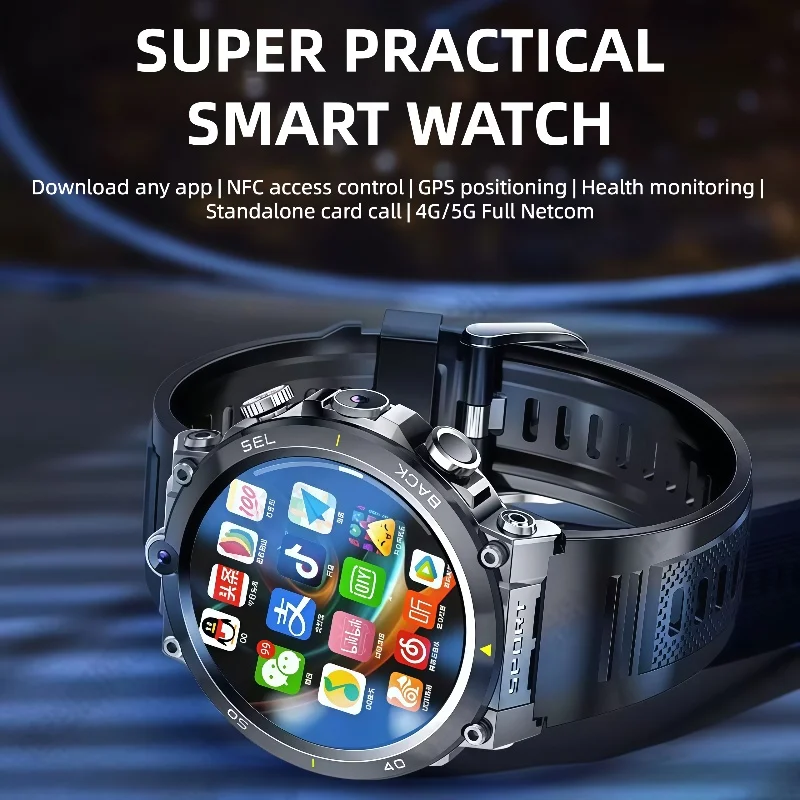 

H10 Smart Watch4GNet Global WIFI with Multifunctional Sports Round Screen Smartwatch NFC Positioning for Fitness Tracker