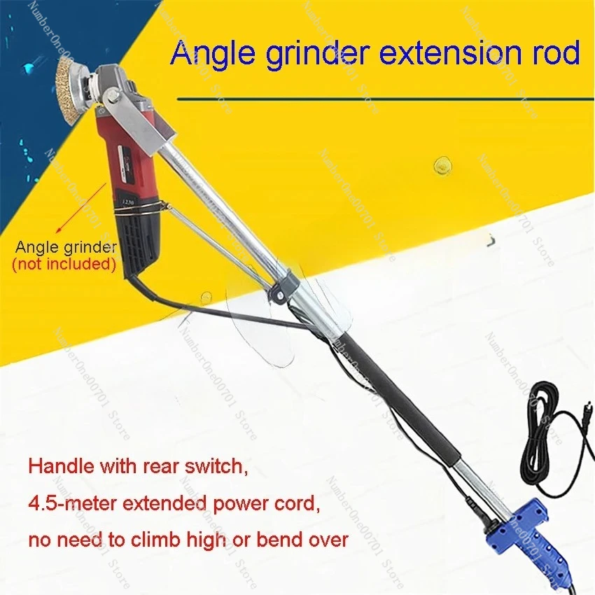 

Upgraded 1.4m/1.6m Extension Rod Angle Grinder Extension Rod Polishing Grinding Support Long Arm Pole Extended Grinding Bracket