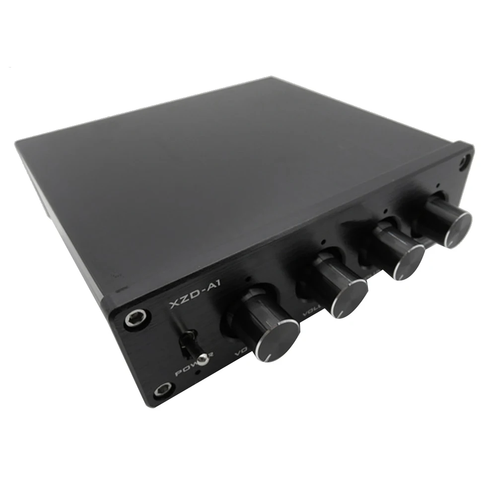 

HIFI Lossless 1 Input 4 Output HUB Audio Distributor Signal Selector Switch Source Switcher Volume Amplifier(Black)