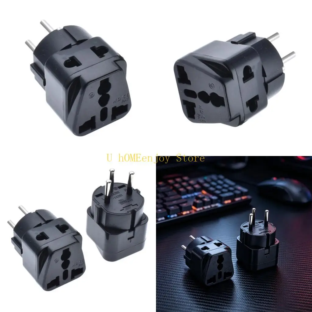 B0KF Israel Plugs Power Adapter for Travel, 3Pin Power Adapter for US,EU,UK,Australian