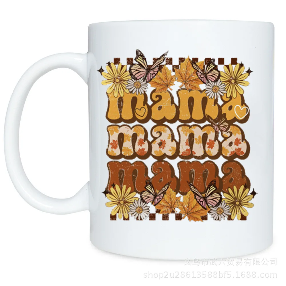 Cross-border Fashion Mama Gifts Mom Printed Bone China Coffee Mugs Women's Day Mother's Day Mixed Hand Gifts