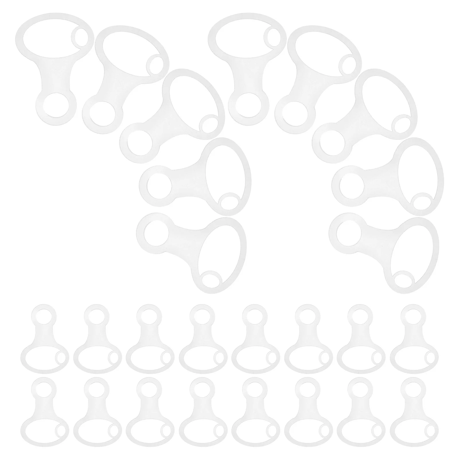 

30Pcs Clear Plastic Slim Embroidery Thread Bobbins Organizer for DIY Cross Stitch Sewing Floss Drops Storage Plastic Floss Drops